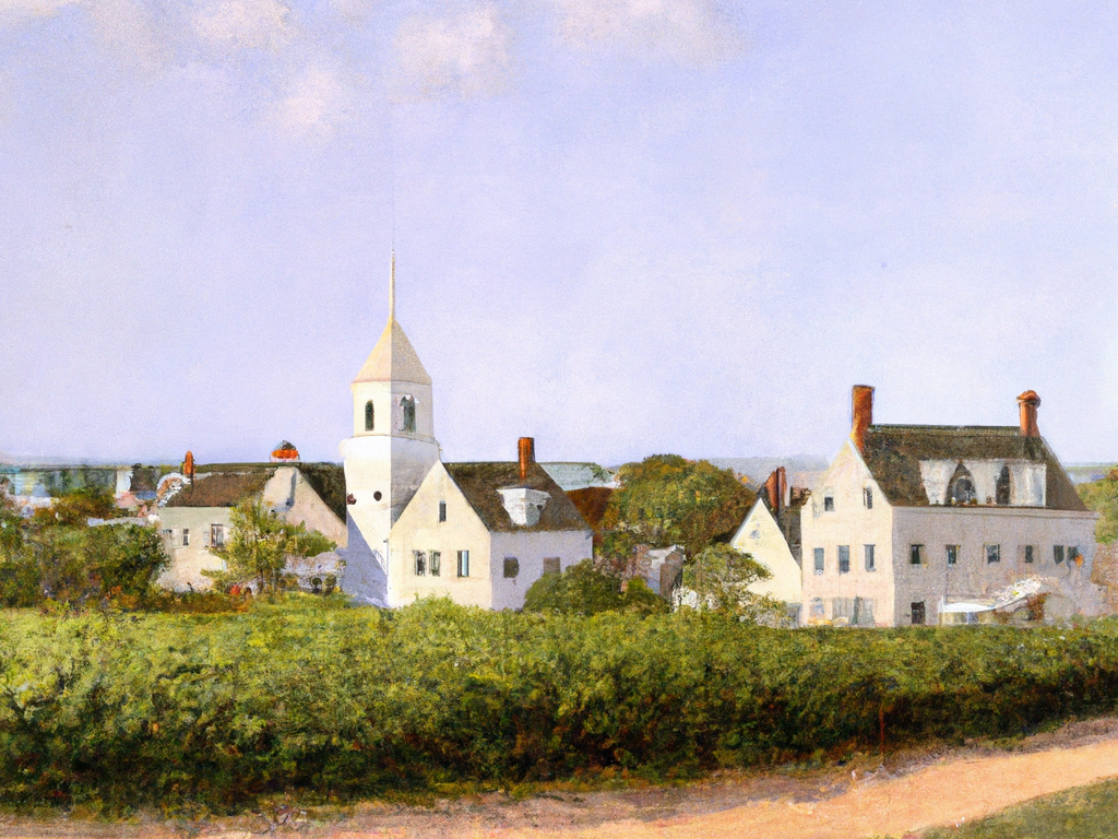 edgartown painted by Anna Althea Hills